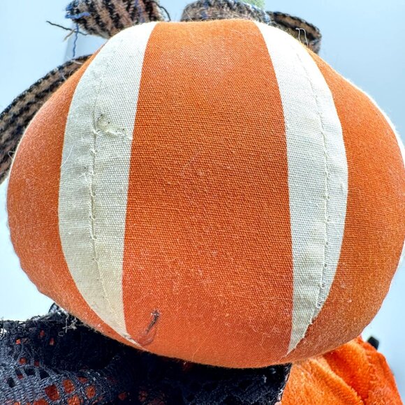 Pumpkin Head Halloween Doll 24" Orange Black - Picture 12 of 15